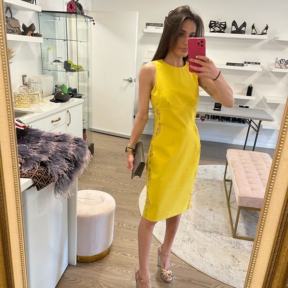 Stella McCartney Dresses & Skirts - STELLA MCCARTNEY perfect yellow dress with side lace
